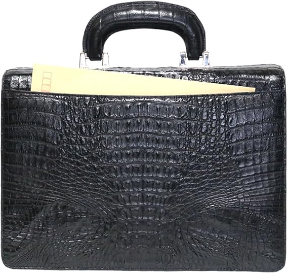 Amazon.co.jp: [ベルクート] ブラック クロコダイル ビジネスバッグ